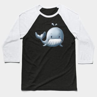 Cute Whale Drawing Baseball T-Shirt